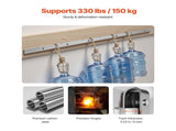 8FT Sliding Barn Door Hardware Kit, 330 LBS Weight Capacity, Compatible with 42 to 48 Inches Width & V952-HDSMDGDGDM2D9X4QD001V0