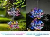 Solar garden decorative light creative iron butterfly ball pendant light outdoor garden square V1294-YM0901-L6215-2