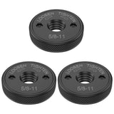 3Pcs Angle Grinder Flange Nut Steel 5/8 Inch - 11 Thread Quick Change Grinder Machine Locking Nut V1192-AZ-W-21694