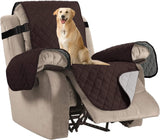 Reversible Quilted Recliner Covers Chair Cover Water Resistant Furniture Protector Washable Couch V1259-DP01-A-4463