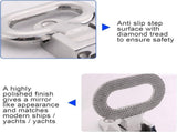Stainless Steel Folding Mast Step Marine Boat Yacht Car RV Transom Step Fold Out Step step surface V1192-AZ-W-9932