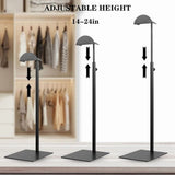 Purse Display Stands, 3 Pack Purse Display Rack Stainless Steel Handbag Display Stand Adjustable V1369-AZ3-W-11422