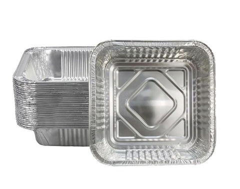 48x Deep Foil Aluminium Disposable Food Container Trays Pans Baking Roast Bulk 33x27x11cm V563-AF3327-1-48PK