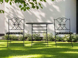 Oliveira Outdoor Dining Set V231-MIS-70-BLACK