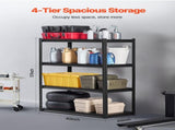 Storage, 2400 lbs, 4 Tier Garage Storage Shelving, 20" D x 40" W x 57" H Adjustable Metal V952-JSBSXHJ20405S2LA2V0