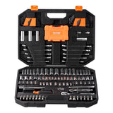 Mechanics Tool Set and Socket Set 1/4in 3/8in Drive 145 Pcs SAE and Metric V952-JXGJTZ1438SAEUVL7V0