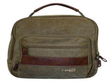 FIB Canvas Sling Bag Shoulder Strap Messenger Travel Pack w Tablet Pocket - Khaki V563-A1201C-KHAKI