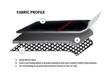 Universal 60/25 Airbag Front Seat Cover Nobody Rides For Free - Red V121-NRFA2505