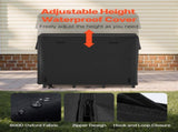 Firewood Rack with Waterproof Cover, 1.22m Outdoor Firewood 1/4 Cord Storage Metal Log V952-HWDCJ4FT20MMYL0PX001V0