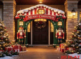 Christmas Decoration 2D Flat Banner Merry Christmas Archway Front Porch Decor - 04 - Size 180-200CM V1106-128-69458-04-180-200CM