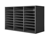Literature Organizer, 24 Compartments Office Mailbox with Adjustable Shelves, Wooden Mailbox Sorter V952-WJJEKBHB24G93KUELV0