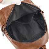 Womens Anti Theft Backpack, Waterproof Soft PU Leather With Hidden Back Pocket, Travel Commuter V1237-ZY-807-100