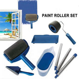 6-piece Paint Roller Set with Fillable Roller and Edger - Leak Proof Wall Painting Kit, Tray and V888-ELOSUNG56294