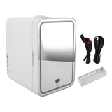 Portable Mirrored Beauty Fridge Withing 8L Mini Fridge Skin Care Makeup Storage with Mirror V1294-YM0901-3113240145611