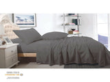 Shangri La Cashmere Touch Micro Flannelette Sheet Set Charcoal Double V442-KIT-SHEETS-CASHMEREFLANNEL-CHARCOAL-DS