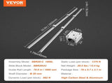 Linear Guide Rail Set, SBR20 1800mm, 2 PCS 70.9 in/1800 mm SBR20 Guide Rails and 4 PCS SBR20UU Slide V952-ZXDGSBR20MM182EHIV0