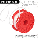 CURYMAY Cmzst0653 14Pcs String Trimmer Spool Line with Cap Head, Compatible with V1370-AZ4-15754