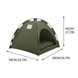 Foldable Pet Tent Portable Indoor Outdoor Breathable Mesh Travel Cage for Dogs Cats Small Animals V1366-AZ2-W-14910