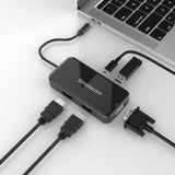 Simplecom DA451 5-in-1 USB-C Multiport Adapter MST Hub with VGA and Dual HDMI V28-DA451