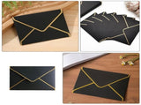 50pcs Envelopes 7.27x5.31 Inch V Flap with Elegant Border for Wedding Invitations Graduation V1369-AZ3-W-21901