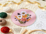 Complete Floral Embroidery For Beginners With Colorful Yarn Needles And Patterns Create Your Own V1369-AZ3-W-25412
