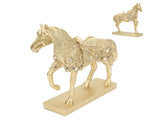 Golden Horse Decor Animal Art Horse Figurine and Statue Ornament for Home Office V1294-YM0717-3115220076911