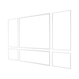 Wall Molding 3 Pack, Wainscoting Panels Kit, Lightweight Paintable Polystyrene, Easy to Install V952-QMSTJBYX2X1D4KCQL001V0