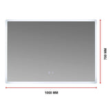 Smart Mirror Bathroom Vanity LED Lighted Wall Mirror 1000x700mm V63-837531