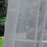 1 Pair Water Resistant Sheer Eyelet Curtains for Outdoor, 140x250cm, Gray V1188-MS-325-0456