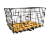 Wire Dog Cage Foldable Crate Kennel 48in with Tray Cushion Mat Combo V274-PET-WCCU48-BE