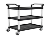 Monvelo Tool Trolley Cart Rolling Utility Storage Organiser Garage Workshop HW0309-BK-3-AU