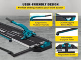 Tile Cutter 24in Cutting Tool w/ Laser Guide Single Rail Double Brackets V952-CZQGJ600MMSDDGDZCV0