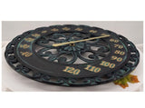 Outside Thermometers for Patio, 13.5 Inch Thermometer Large Numbers Traditional Analogue Dial V1366-AZ2-W-04533
