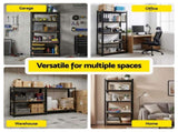 Giantz Garage Shelving 1.5X0.7m Warehouse Shelves Storage Rack Pallet Racking WR-E-7X15-GVN-BK