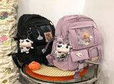 Kids Backpack 43x31 cm for School, Black, with Accessories, Compatible with Children and Teens V1188-MS-325-0304