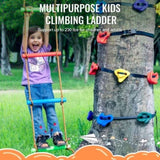 Ninja Tree Climbing Kit, 12 Tree Climbing Holds, 6 Ratchet Straps, and a Climbing Ladder, Climbing V952-PSZJTZ12PCSDLD8RSV0