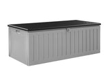 Gardeon Outdoor Storage Box 270L Container Lockable Garden Bench Tool Shed Grey OSB-S270-BKGE