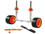 Kayak Cart, 113.4 kg Load Capacity, Canoe Cart Dolly with 19.1 cm Solid Rubber Tires & Kickstand, V952-CZSPHTTC8INC8AUKV001V0