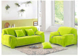 Stretch Velvet Sofa Cover 2 Seater Thick Slipcover 145-185cm V1263-JX-3559