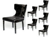 6PCS Transparent PVC Dining Chair Covers, Full Coverage Waterproof Chair Protectors, Dustproof & Pet V1192-AZ-W-18447