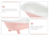 SWETRACE Bathtub Shaped Flower Pot Pink Ceramic 1Set 6.3x3.5x2.8in V1189-LWWAL-20260327-03366