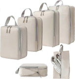 6pcs Packing Cubes Set Compression Bags & Organizers for Travel Suitcases V1263-JX-4368