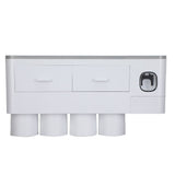 Hanging Magnetic Toothbrush Holder Set with Toothpaste Dispenser Squeezer Toiletry Drawer Holder for V1294-YM0716-3112220052511