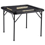 VEVOR Mahjong Table, Square 4 Player Folding Card Table with 4 Cup Holders & 4 Chip Trays, Portable V952-SDMJZHSDMNGP0C7TXV0