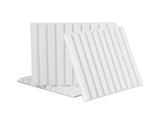 Artiss 3D Wall Panels Vertical PVC Decorative Panels 50x50cm Set of 15 Feature Wall Vert WP-50X50-15PCS-VERT