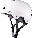 OutdoorMaster Skateboard Bike Helmet for Adults &Youth - Multi-Sport Certified Impact Resistant with XFOM-OMK-WHT-S
