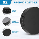 Motorized Rotating Display Stand, 360 Degree Photography Turntable with 6 PVC V1369-AZ3-W-11497