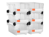 Plastic Stackable Bins, 37.7 x 21.5 x 18 cm , Plastic Containers for Organizing & V952-DDWLX6GZ14LTCARKA001V0