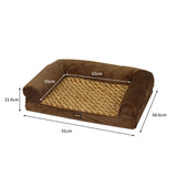 PaWz Pet Bed Sofa Dog Bedding Soft Warm L PT1027-L-BR_NZ