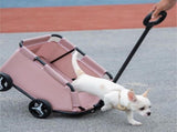 Pink Foldable Pet Travel Wagon for Small Dogs - Lightweight and Portable V888-ELOSUNG15346